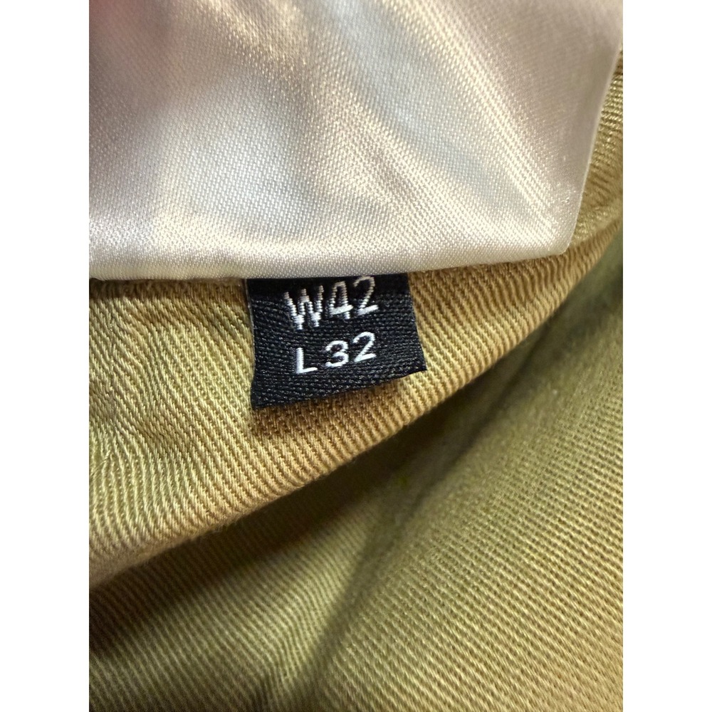 Barbour Maison Kitsune Cargo Trousers Trench Tan Khaki Pants Ankle NWT 42x32 - Picture 9 of 14